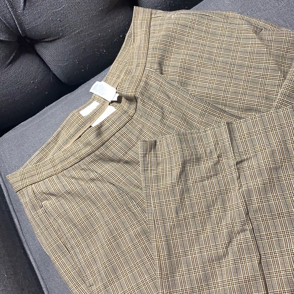Liz Claiborne brown plaid slacks